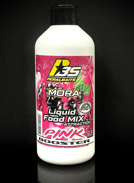 Remojo Booster Pink Peralbaits Mora 500 ml - Tienda Carpfishing