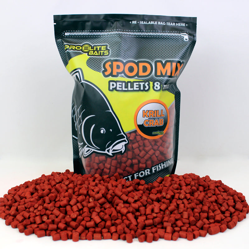 Pellets Spod Mix Pro Elite Baits Krill Krabbe 8 mm