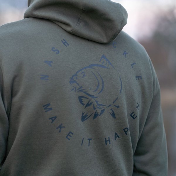 Sweatshirt Nash Make It Happen Carp Logo Grün
