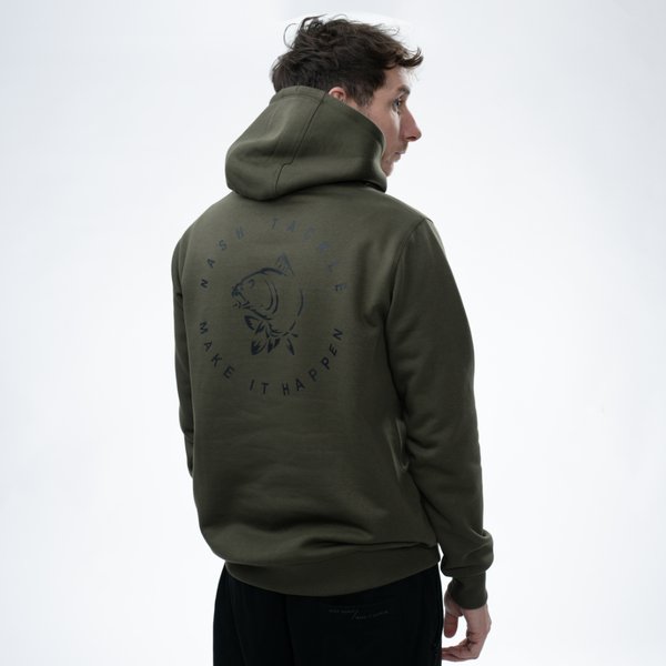 Sweatshirt Nash Make It Happen Carp Logo Grün