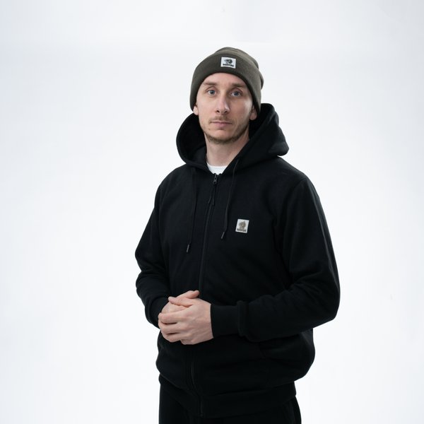 Sweatshirt Nash Make It Happen mit Reißverschluss Schwarz