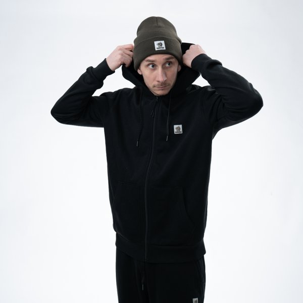 Sweatshirt Nash Make It Happen mit Reißverschluss Schwarz