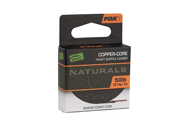 Trenzado Fox Edges Naturals Copper-Core 7 m - Tienda Carpfishing