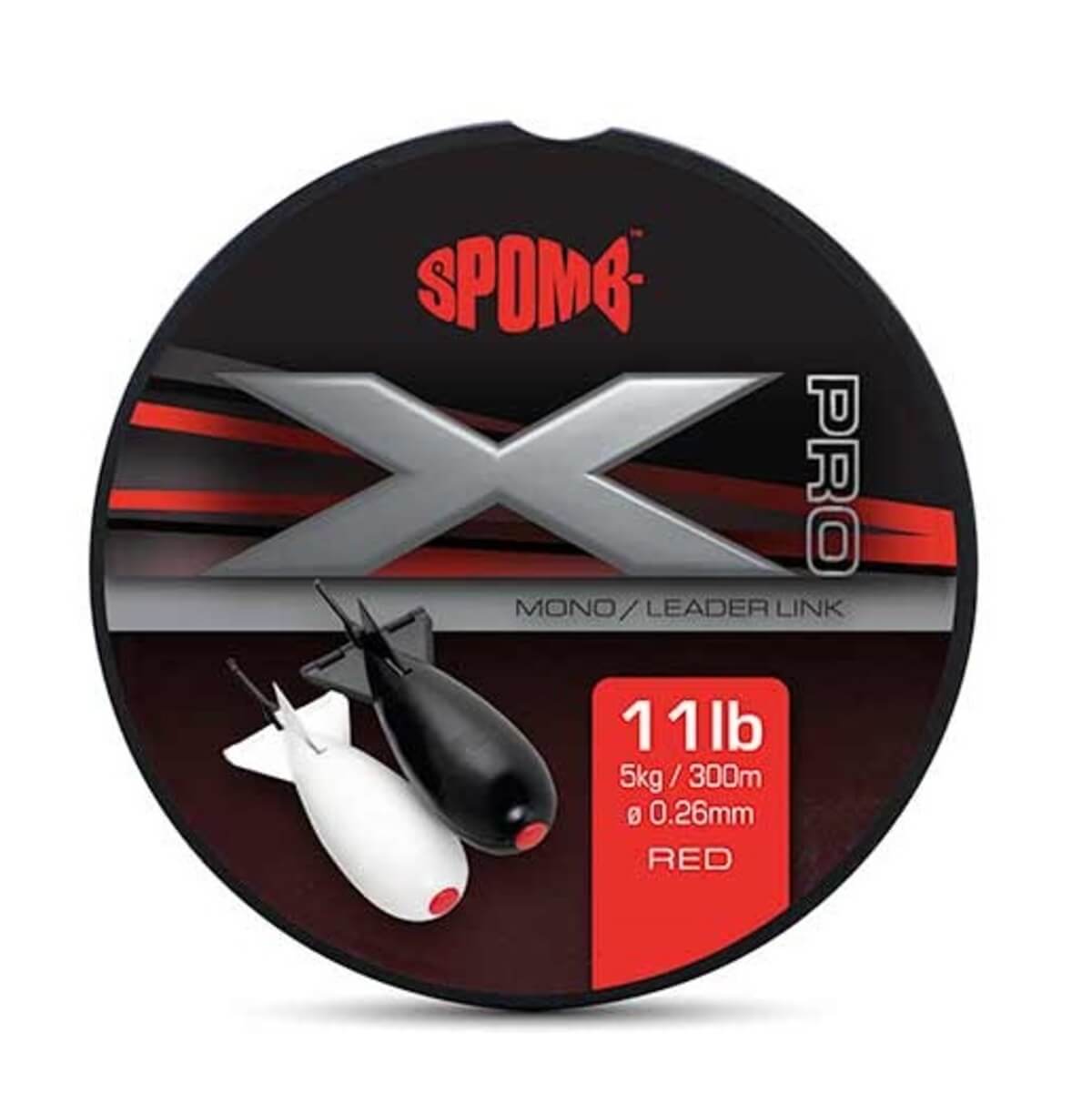 Geflecht Spomb X Pro Mono Rot 300 m