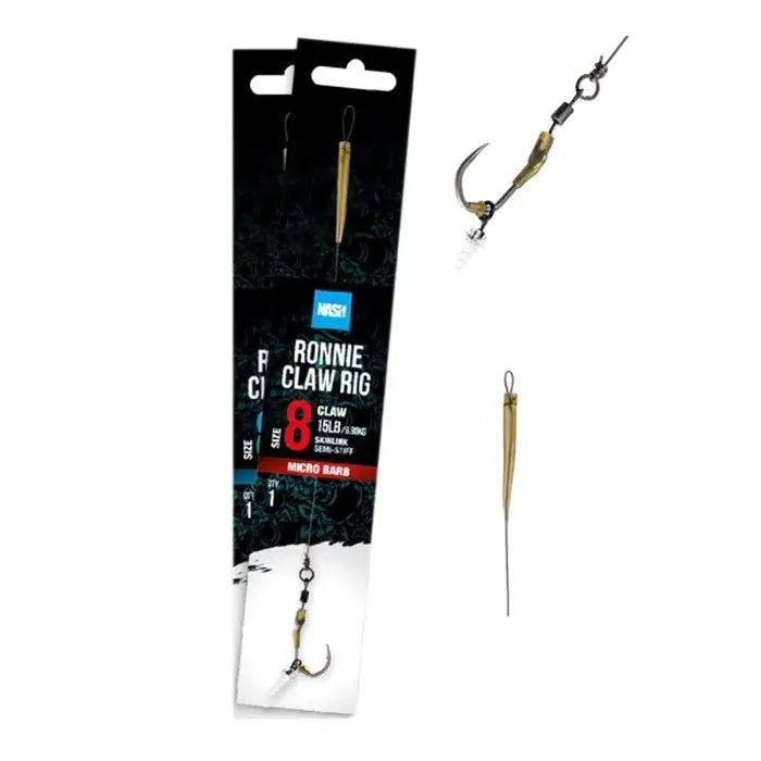 Anzuelos montados Nash Ronnie Claw Rig - Tienda Carpfishing
