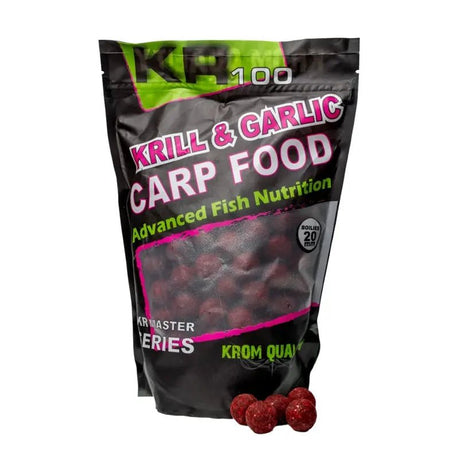 Boilies Krom Quality KR100 Krill & Garlic 20 mm 800G - Tienda Carpfishing