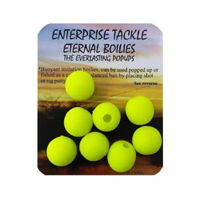 Boilies Pop Ups Enterprise Eternal Amarillo Fluor 12 mm - Tienda Carpfishing