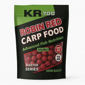 Boilies Solubles Krom QualityKR700 Robin Red 16 mm 800G - Tienda Carpfishing