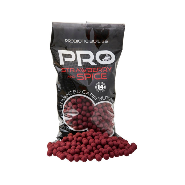 Boilies Starbaits Probiotic Strawberry Spice 14 mm 2 Kg - Tienda Carpfishing