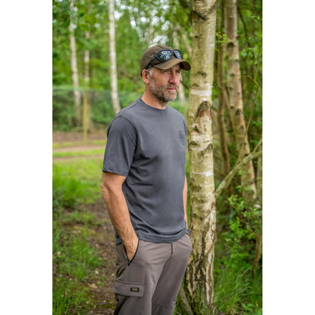 Camiseta Avid Carp Bearing Gris - Tienda Carpfishing