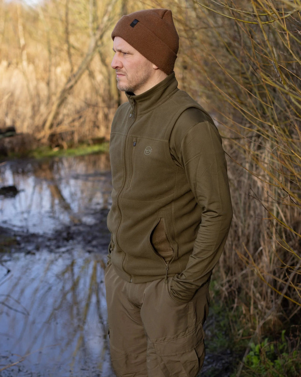 Chaleco sin mangas Korda Kore Verde - Tienda Carpfishing