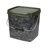 Cubo Trakker Square Camo con bandeja 13 Litros - Tienda Carpfishing
