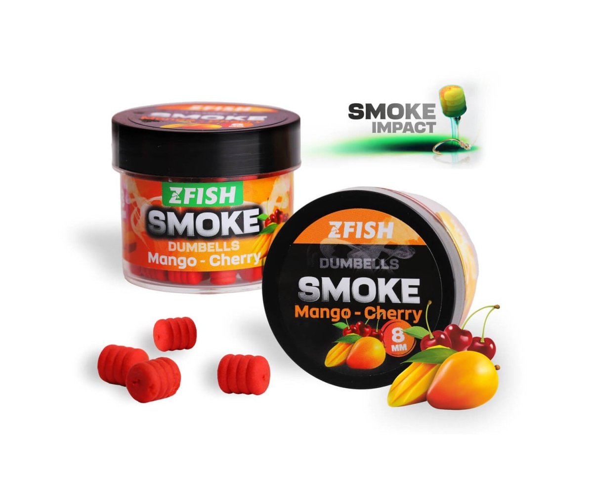 Dumbells Pop Ups Zfish Smoke Mango - Cherry 8 mm - Tienda Carpfishing