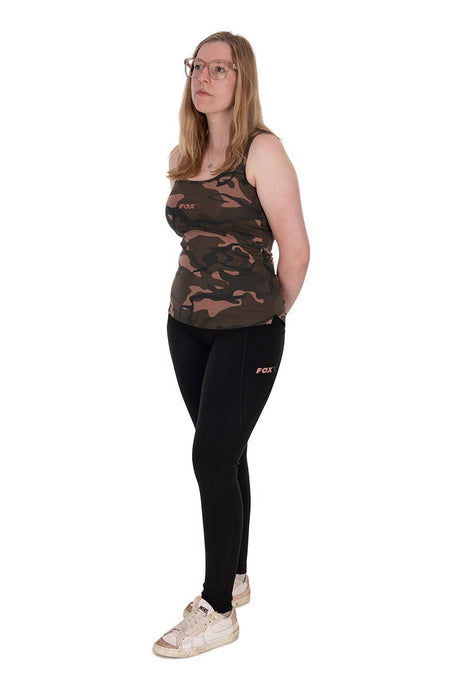 Leggins Fox WC Negros Para Mujer - Tienda Carpfishing