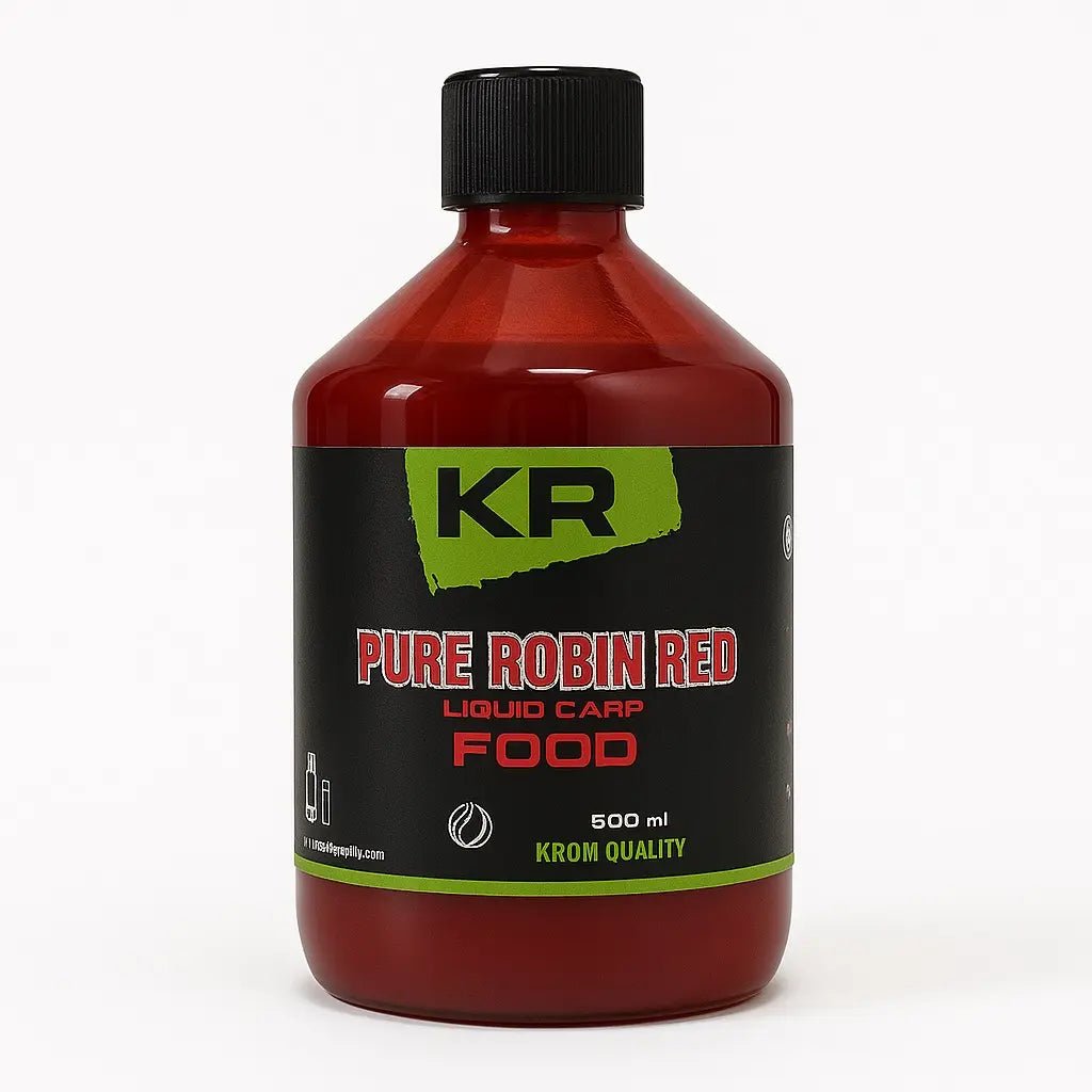 Líquido Krom Quality Pure Robin Red Carp Food 600 ml - Tienda Carpfishing