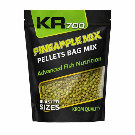 Mix Pellets Krom Quality KR400 Pineapple Max 4.5MM 800G - Tienda Carpfishing