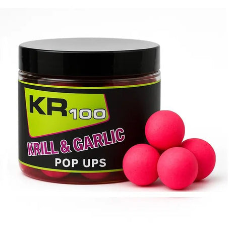 Pop Ups Krom Quality KR100 Krill & Garlic Pink 20 mm - Tienda Carpfishing