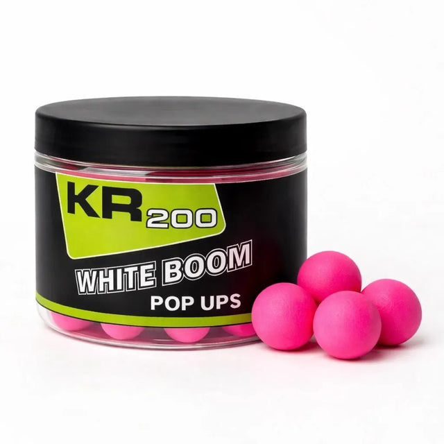 Pop Ups Krom Quality KR200 White Boom Pink 20 mm - Tienda Carpfishing