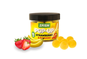 Pop Ups Zfish Strawberry & Banana 16 mm - Tienda Carpfishing