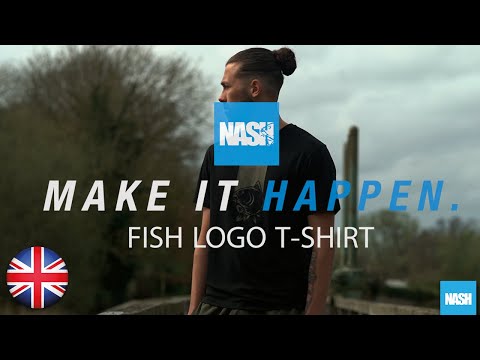 T-shirt Nash Fish Box Logo Schwarz