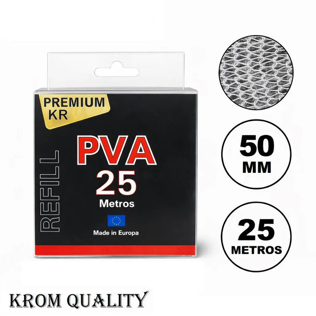Recambio de malla PVA Krom Quality 50MM Refill 25M - Tienda Carpfishing