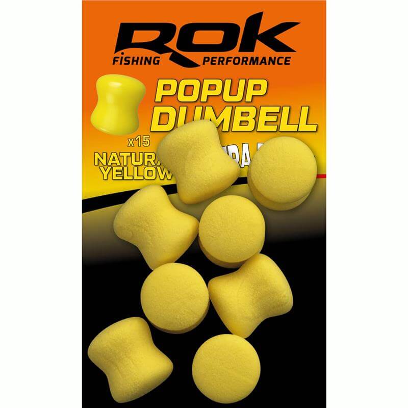 Dumbell flotante Rok Fishing Amarillo