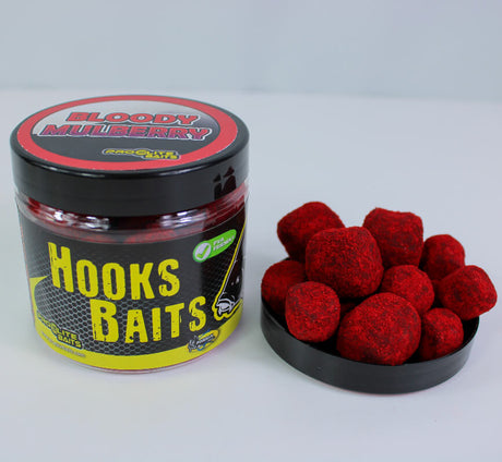 Hook pellets en polvo Pro Elite Baits Bloody Mulberry