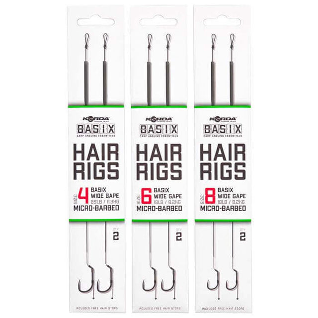 Anzuelos montados Korda Basix Wide Gape - Tienda Carpfishing