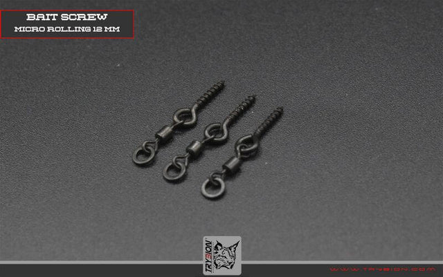 Bait Screw con micro anilla Trybion 12 mm - Tienda Carpfishing