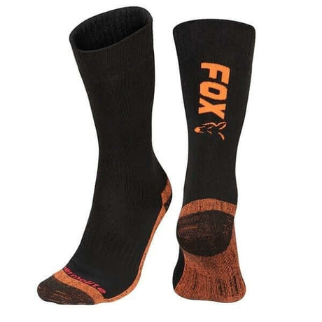 Calcetines Térmicos negro/naranja Fox talla 44 - 47 - Tienda Carpfishing