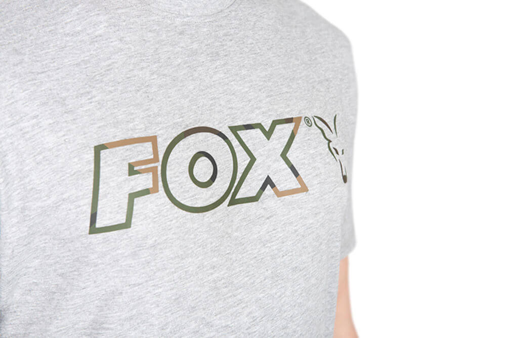 Camiseta Fox Ltd LW Marl Gris Talla XXL - Tienda Carpfishing