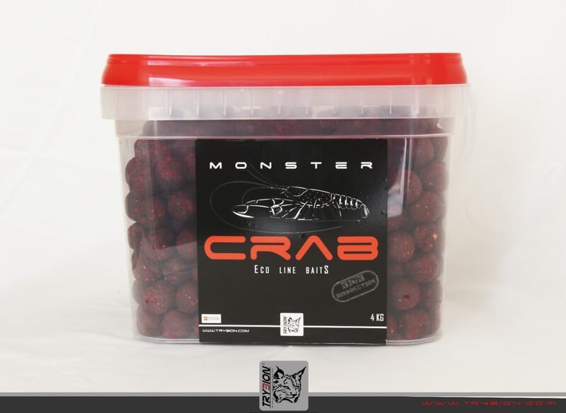 Cubo Trybion Boilies Monster Crab 4 Kg - 18 mm - Tienda Carpfishing