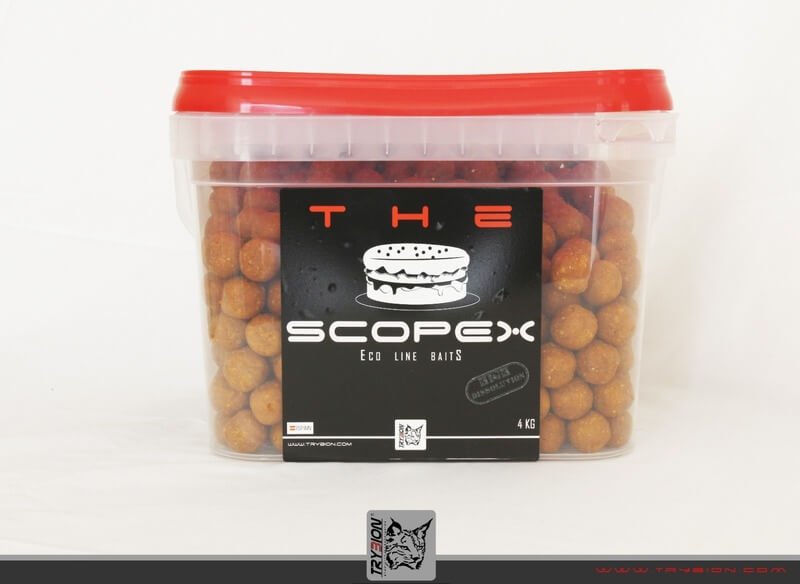 Cubo Trybion Boilies Scopex 4 Kg - 18mm - Tienda Carpfishing