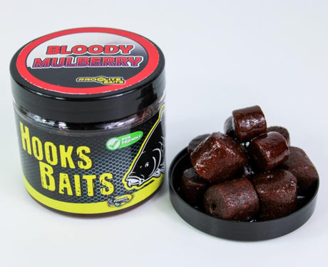 Hook Pellets con líquido Pro Elite Baits Bloody Mulberry 14 - 20 mm - Tienda Carpfishing