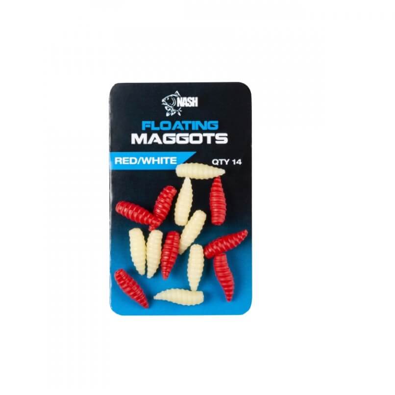 Maggot Floating Nash Rojo - Blanco - Tienda Carpfishing