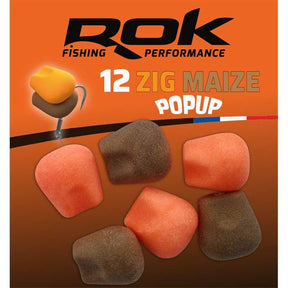 Maíz Zig Pop Up Rok Fishing Naranja/Marrón - Tienda Carpfishing