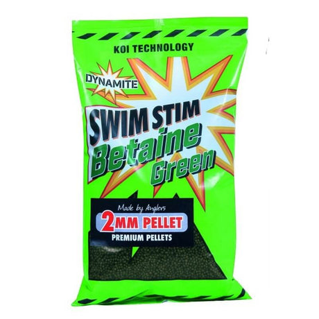 Micro Pellets Dynamite Baits Swim Stim Betaine Green 2 mm - Tienda Carpfishing
