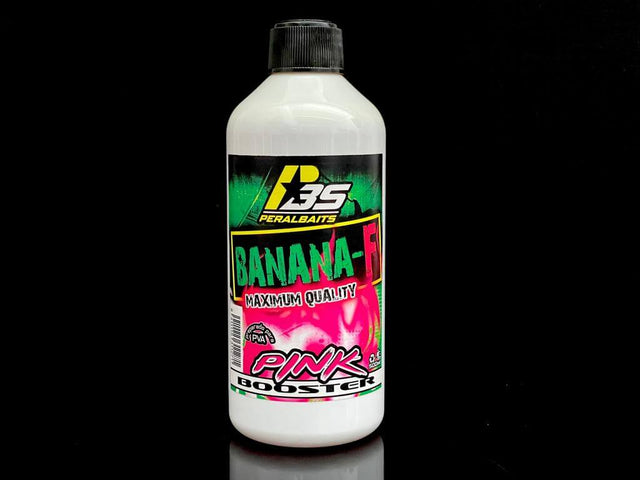 Remojo Booster Pink Peralbaits Banana Fresa 500 ml - Tienda Carpfishing