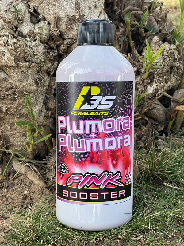 Remojo Booster Pink Peralbaits Plumora 500 ml - Tienda Carpfishing