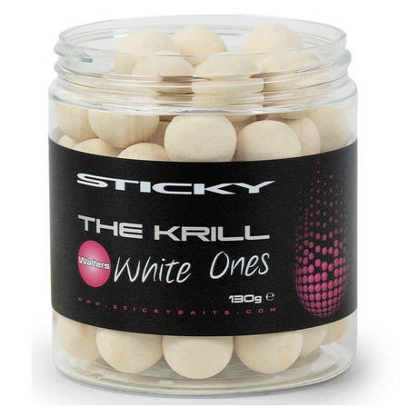 Wafters Sticky The Krill Blanco 16 mm - Tienda Carpfishing